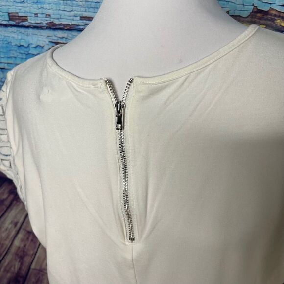 StitchFix Market & Spruce white lace overlay top M - Picture 4 of 12